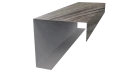 Декоративная накладка угловая 20x60x60x20 мм, Дуб Винтаж 3D