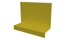 Примыкание боковое фальц 25x65x130 мм, 1018 цинково-желтый глянцевый