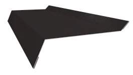 Планка примыкания в штробу 20x60x10 мм, 8019 серо-коричневый глянцевый
