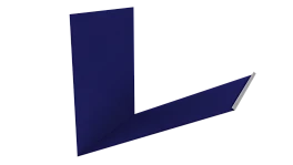Планка примыкания верхняя к трубе фальц 250x210 мм, 5002 ультрамариново-синий глянцевый