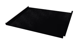Фальцевая кровля 562/550x0,45 мм, 9005 черный янтарь глянцевый