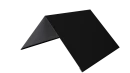Конёк простой 150x150x2000 мм, 9005 черный янтарь стальной бархат