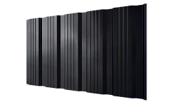 Профнастил К20 1195/1130x0,4 мм, 9005 черный янтарь глянцевый
