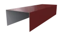 Крышка 40x65x40 мм, 3011 коричнево-красный глянцевый
